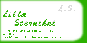 lilla sternthal business card